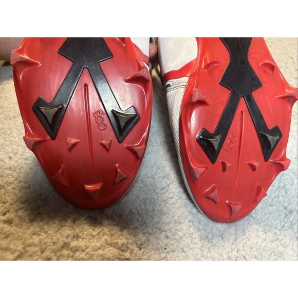 Men’s Nike Alpha Menace Elite 3 Pro M 10 Football Cleats White Red CT6649-103 - Picture 14 of 15